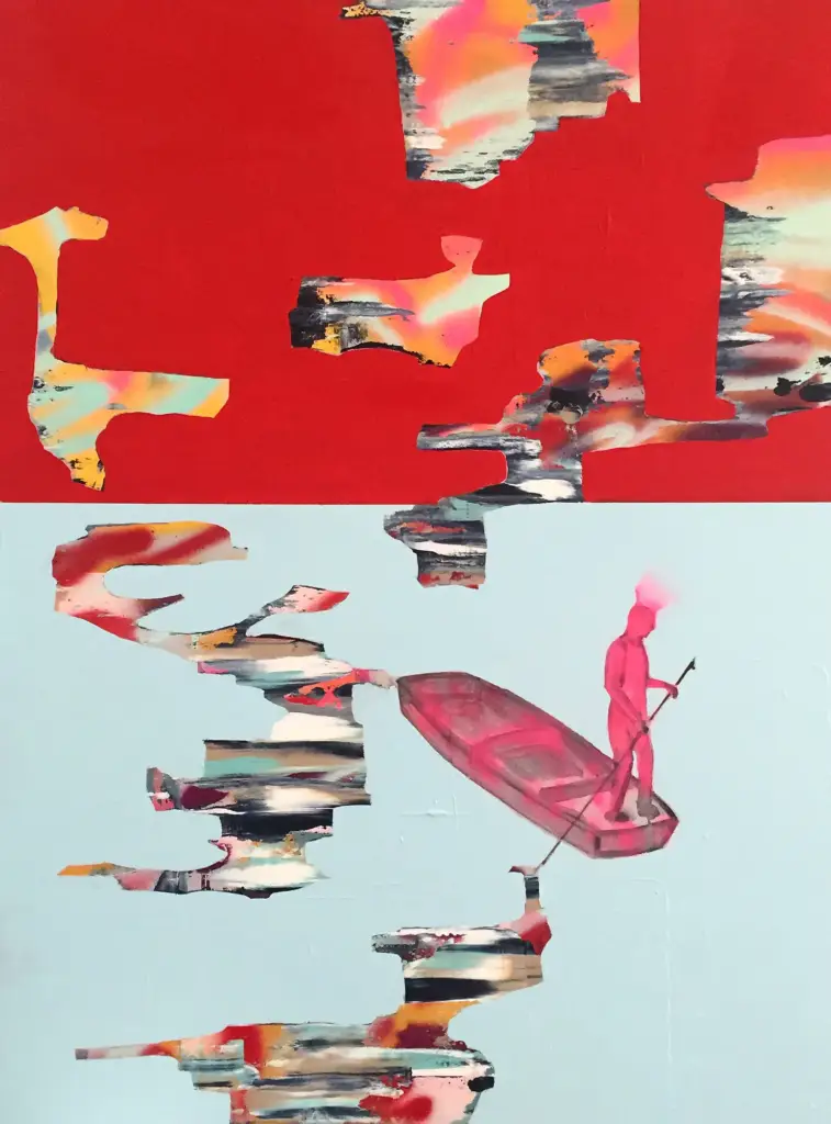 Mangerchine, Did you leave your dreams by the water, 36x48, $3,200